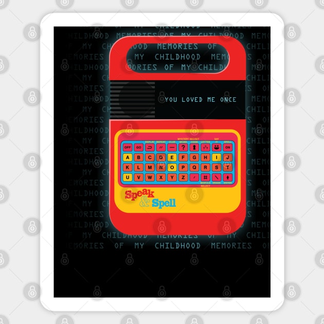 Nostalgic Toys - Lonely Computer Sticker by CuriousCurios